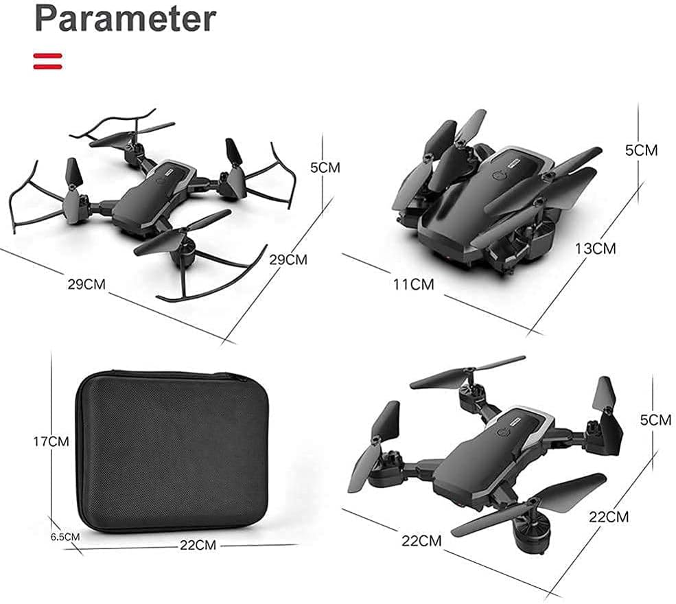 Drone for Adults and Kids Drone with 4K HD Camera FPV Rc Quadcopter for Beginners Toys 3D Flips Trajectory Flight App Control Headless Mode Altitude Hold 3 Batteries
