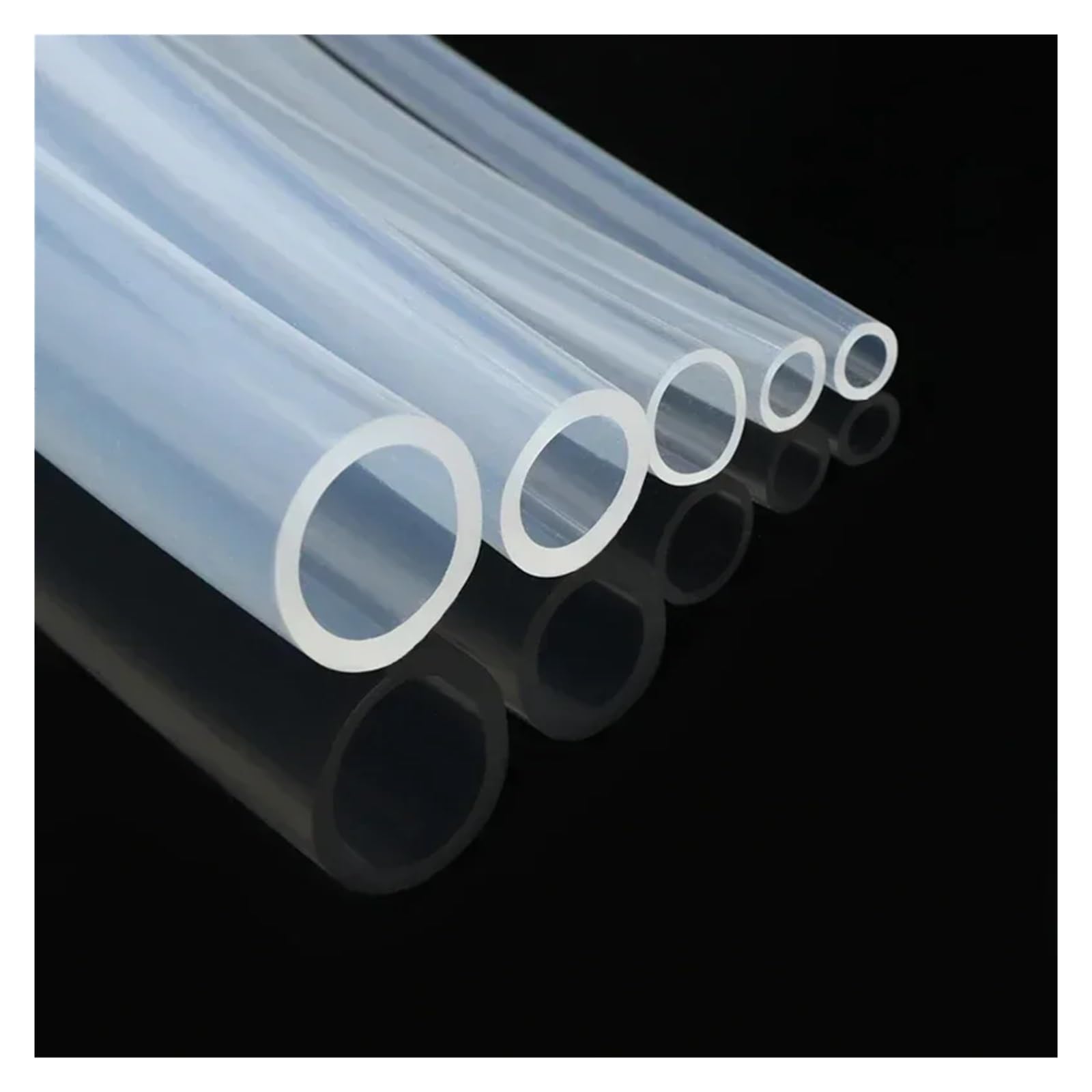 Manguera de silicona transparente de 1/5 m con diámetro interior de 0,5, 1, 2, 3, 4, 5, 6, 7, 8, 9, 10 y 12 mm y diámetro exterior flexible.(5 METERS_ID 12MM X 18MM OD)