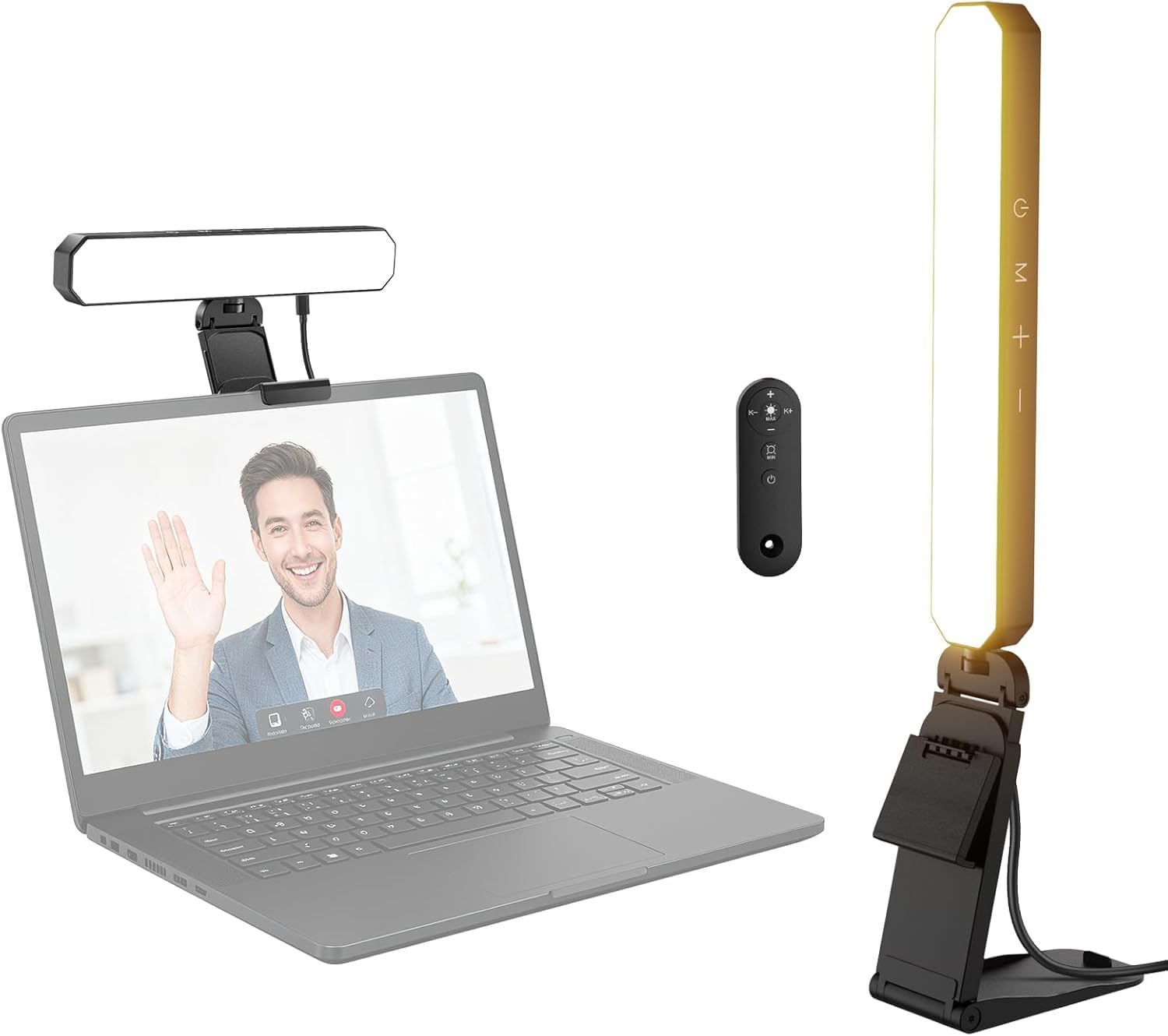 NEEWER BASICS 6W Barra Luce Monitor con Stand/Telecomando/Controllo Touch, Lampada LED Dimmerabile Bicolore per Casa Scrivania Ufficio Videoconferenza Computer Laptop Webcam Zoom Stream Lettura, L10