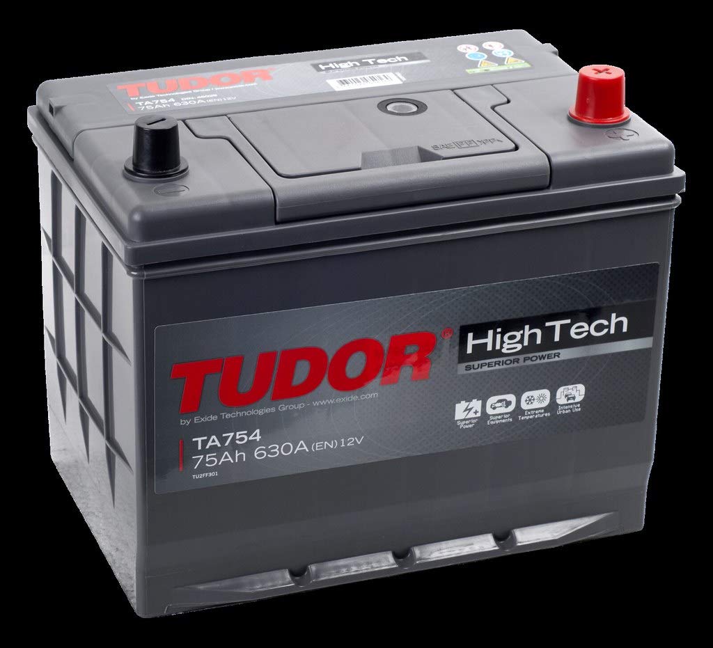 TUDOR Batería 75, Ah 630, A/EN TA754 L 270mm B 173mm H 222mm Compatible con KIA CEE'D SW ED, MAZDA 2 Hatchback DE, DH3, HYUNDAI i30 FD, NISSAN Qashqai/Qashqai +2 I J10, NJ10