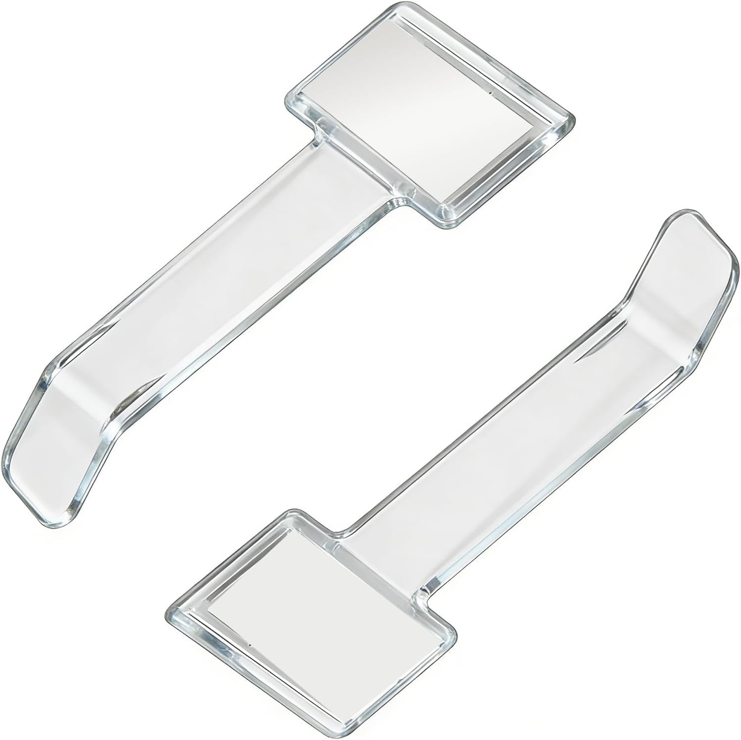 10 clips transparentes para soporte de coche, autoadhesivo, para permiso de estacionamiento y soporte de boletos para parabrisas de coche, furgoneta, clip de plástico para parabrisas