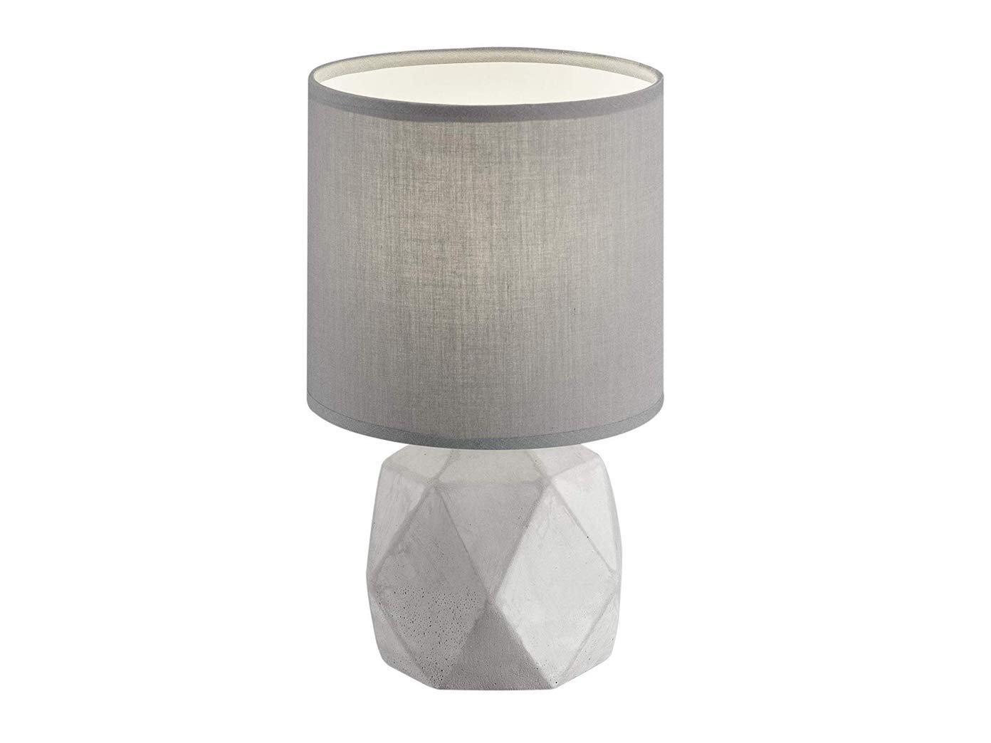 Lampada da tavolo Reality Leuchten Pike grigio cemento Ø 16 x H 28 cm