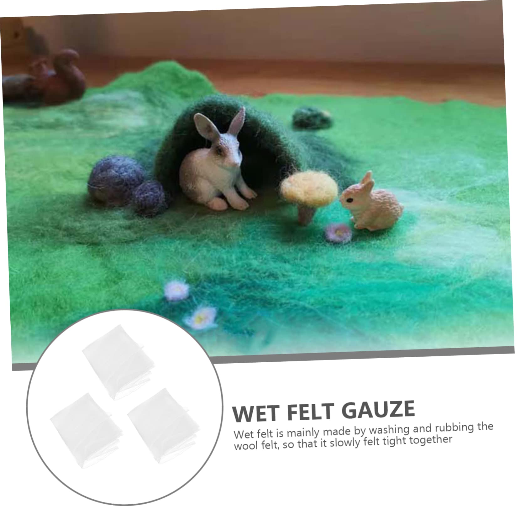 SEWOART 31.50 Inch Felt Wet Mat Wool Gauze Needle Felting Tools for DIY Crafts Wool Felting Supplies Wet Gauze Sheets - Image 2