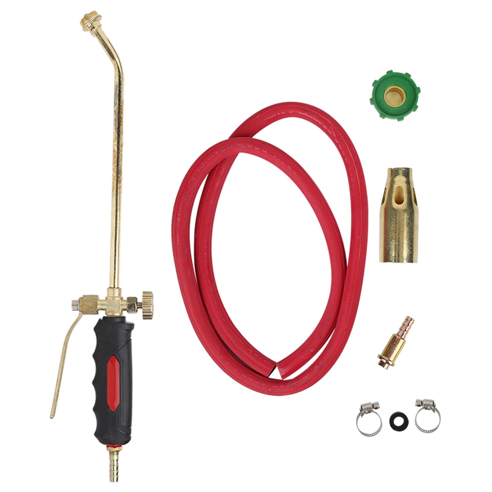 Kit de Chalumeau au, Brûleur de Gaz avec Tuyau, Brûleur de Toiture, Chalumeau pour la Cuisson et la Décongélation, Barbecue, Fonte de Neige