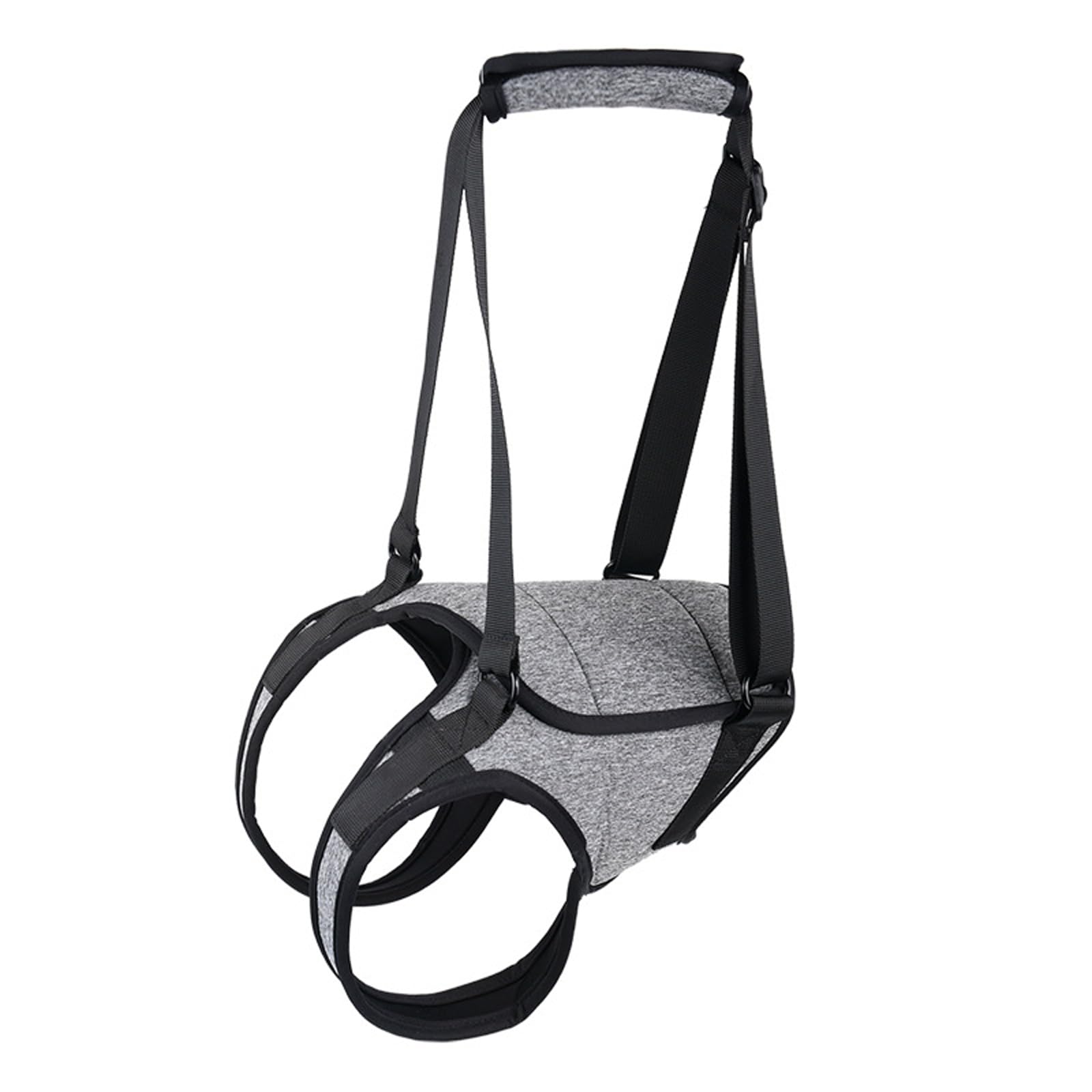 Ketilrub Arnés de elevación Talla XL, Soporte y rehabilitación para Perros Enfermos o Edades de PE, arnés para Patas traseras con asa extraíble y cordón Ajustable, Negro