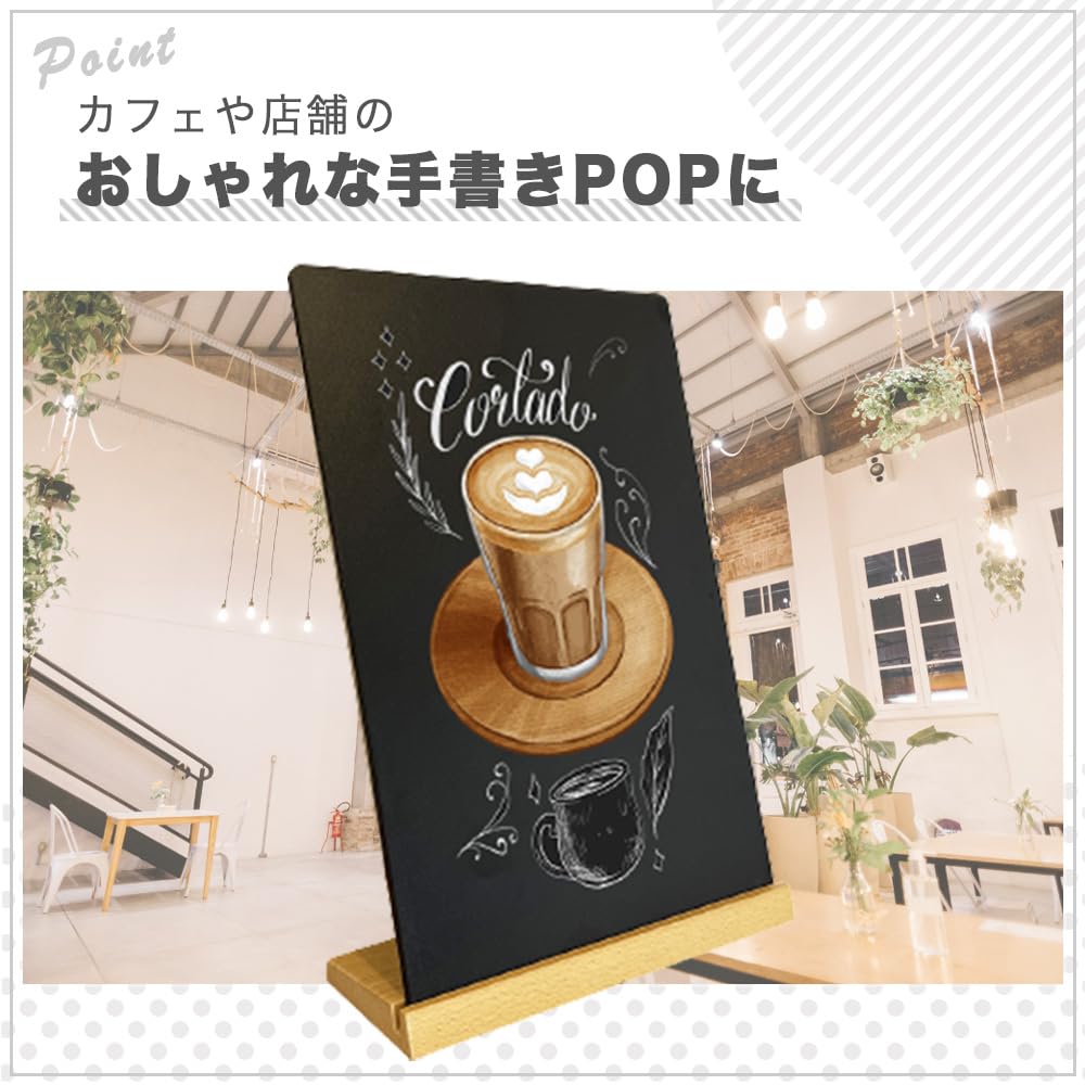 Amazon | AZNABLE ブラックボード 卓上 A4 黒板 スタンド メニュー