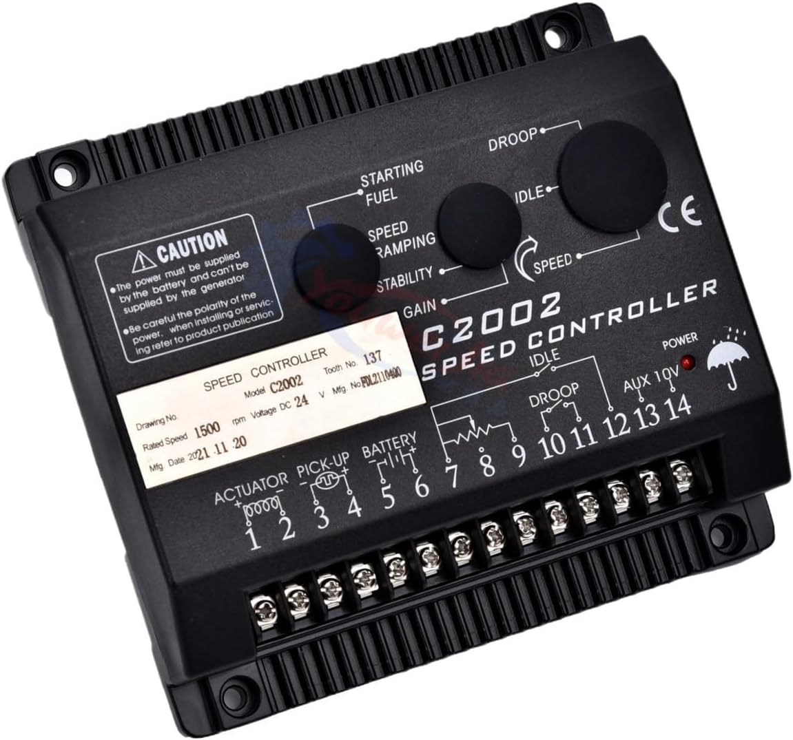 Replacement Speed Controller for Generator DC Motor - Digital Governor Control Panel(C2002 original)