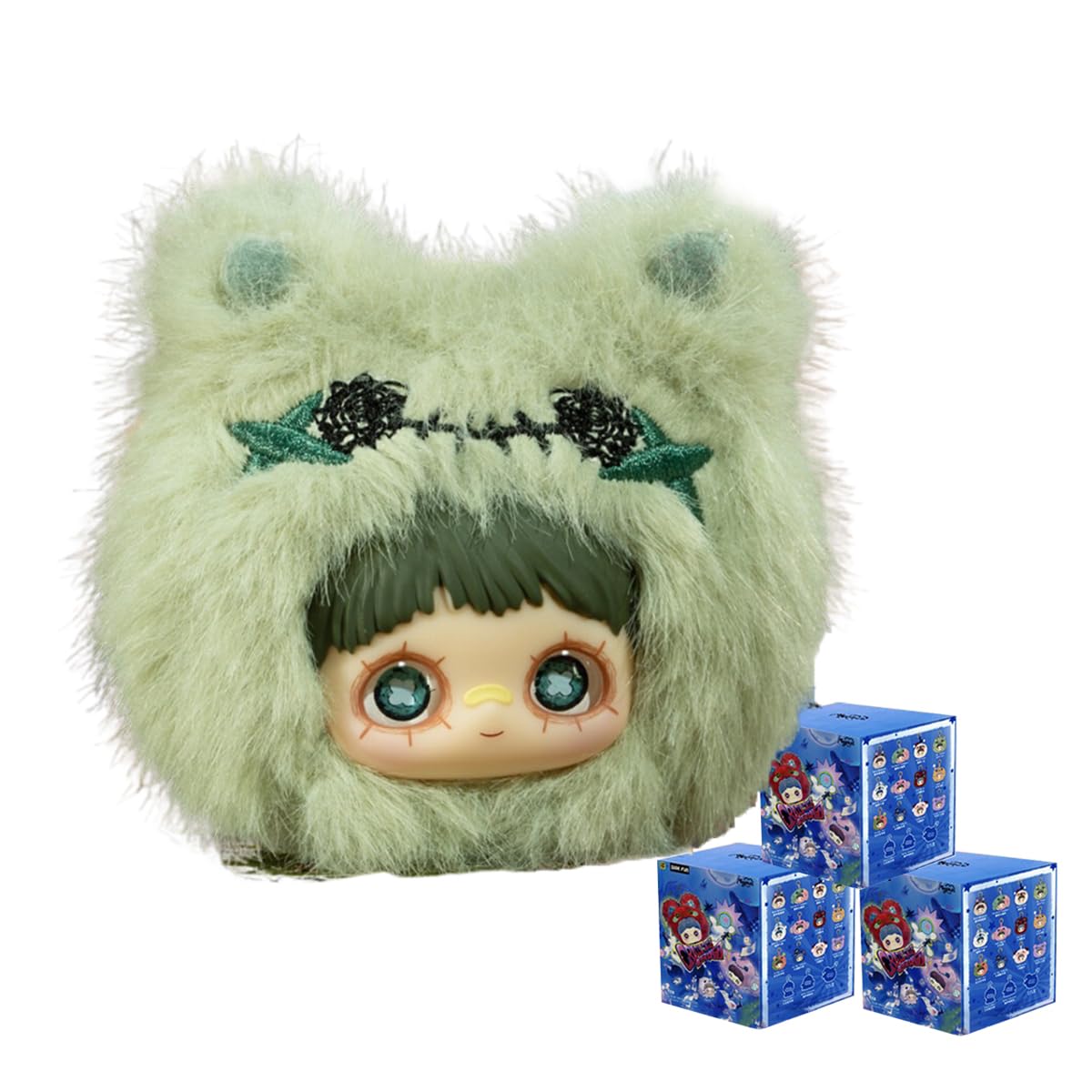 MayMei CRAZY CIRCUS Series Blind Box Action Figures Mystery Box Cute Random Toys Birthday Gift Christmas Collectible Toy for Desktop Ornaments, 3 PCS