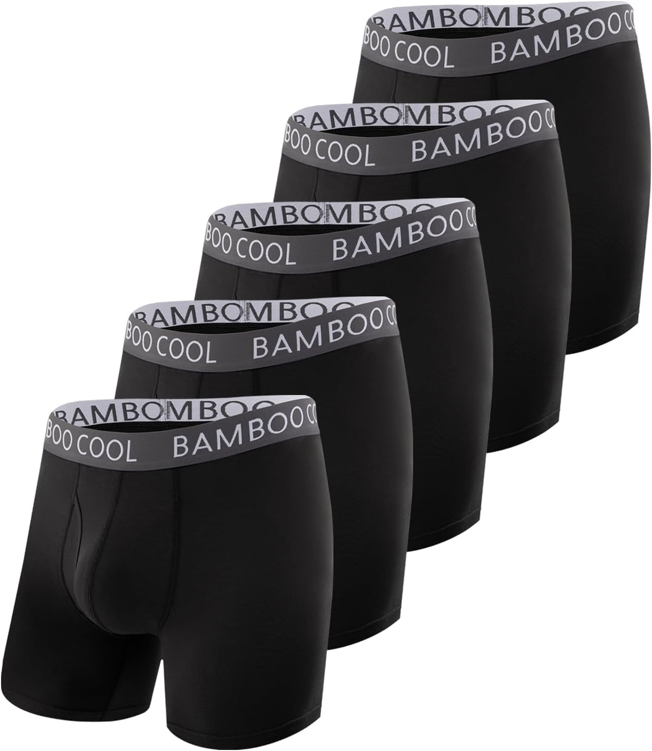 Men's 50S Ultra-Soft Boxer Briefs Cooling Underwear for Men Tag-Free No Ride-Up Mens Underwear