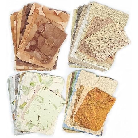 112Sheet Vintage Scrapbooking Paper, Scrapbook Paper Textured Paper Assorted Set, 3D Embossed Special Papers for Junk Journal Diary Journal Embellishment Supplies DIY Craft Cover
