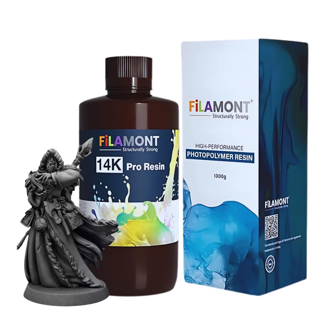 Filamont 14K Pro Dark Grey UV Resin for LCD 3D Printing – High Precision, Fast Curing, Excellent Fluidity, Outperforms 10K & 12K Resins-image-9