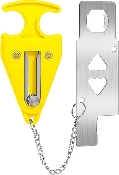 Portable Door Lock Home Security Door Locker Travel Unauthorized Entry School Apartment Hotel Yellow