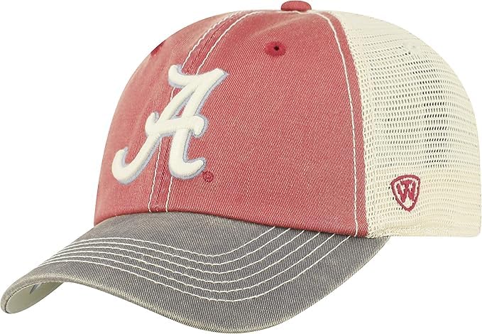 Collegiate Mesh Offroad Adjustable Hats (US Alpha One Size Alabama A)