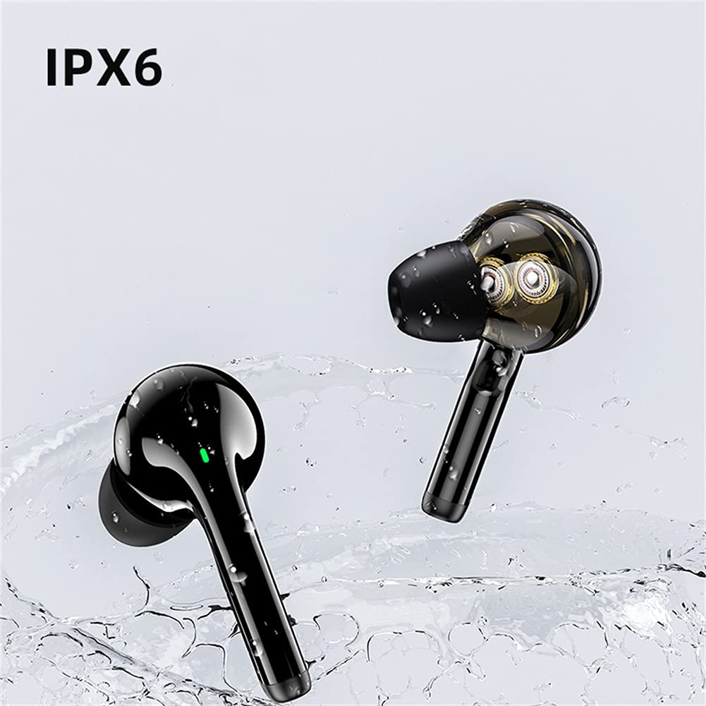 True Auricolari Wireless, Cuffie Bluetooth Audio Stereo HiFi, 5.1 Auricolare Bluetooth Cuffie Stereo in-Orecchio Mic Integrata Mic, per Gym Workout in Esecuzione