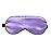 NMM Global 100% Mulberry Silk Sleep Mask Blackout, Cute Natural Sleeping Mask with Adjustable Elastic Strap, Satin Eye Cover for Men Women Adults (Purple)