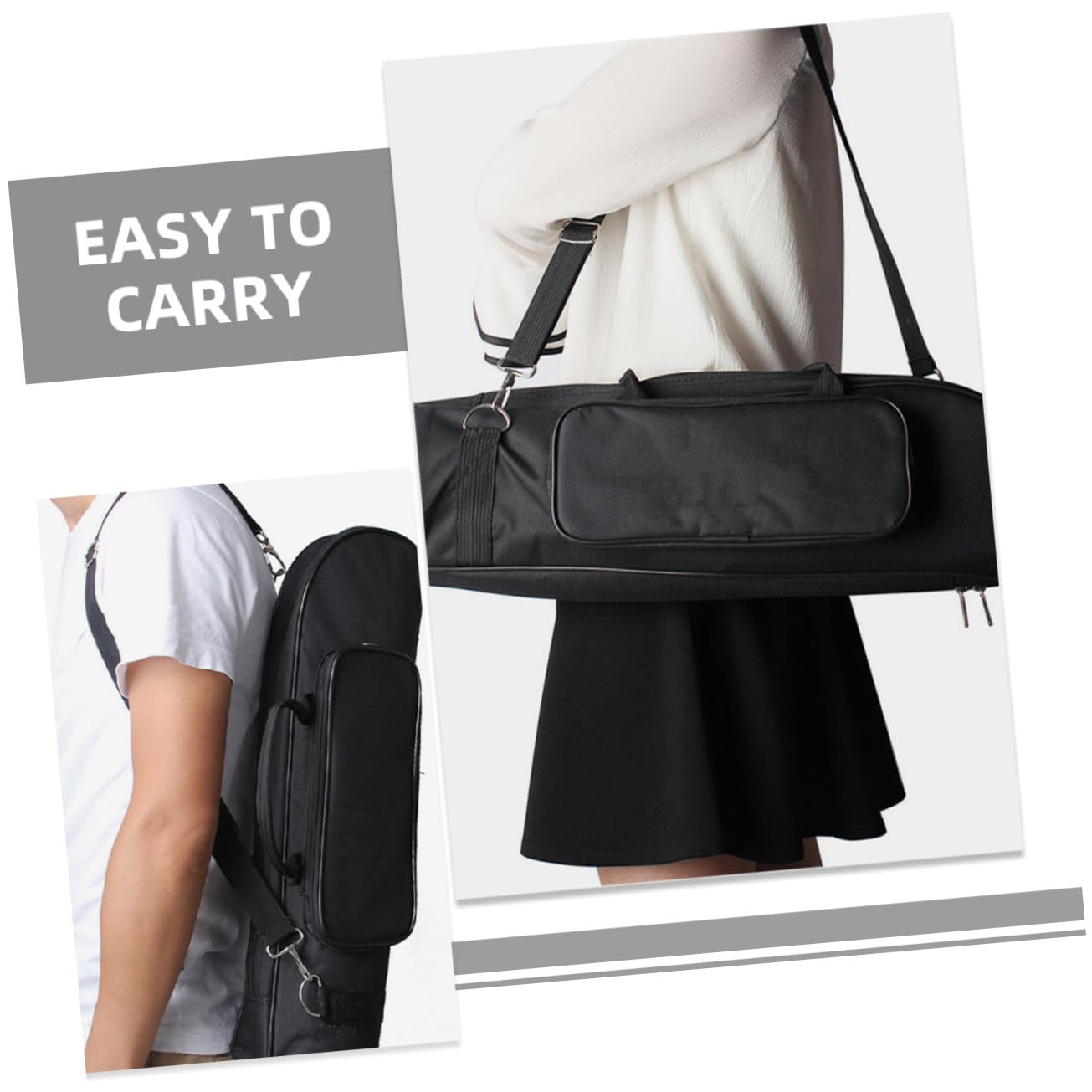 Funda para Trompeta de Oxford Negro Compartimentos y Asas