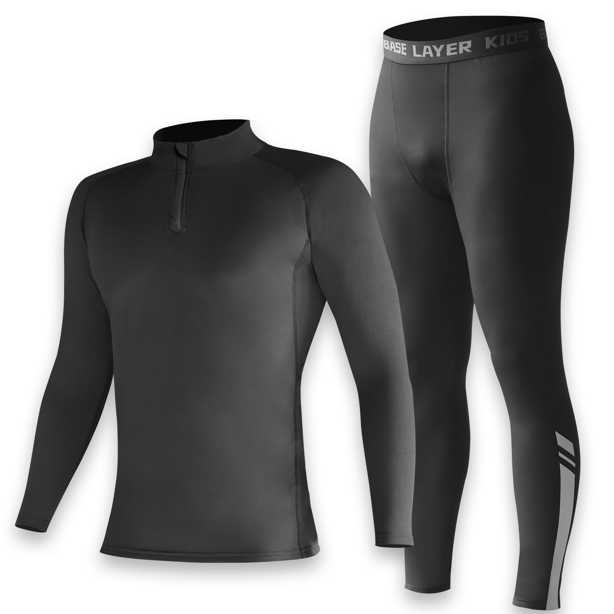 Skins for Boys Ensemble haut à manches longues et collants de compression pour enfants de 4 à 16 ans