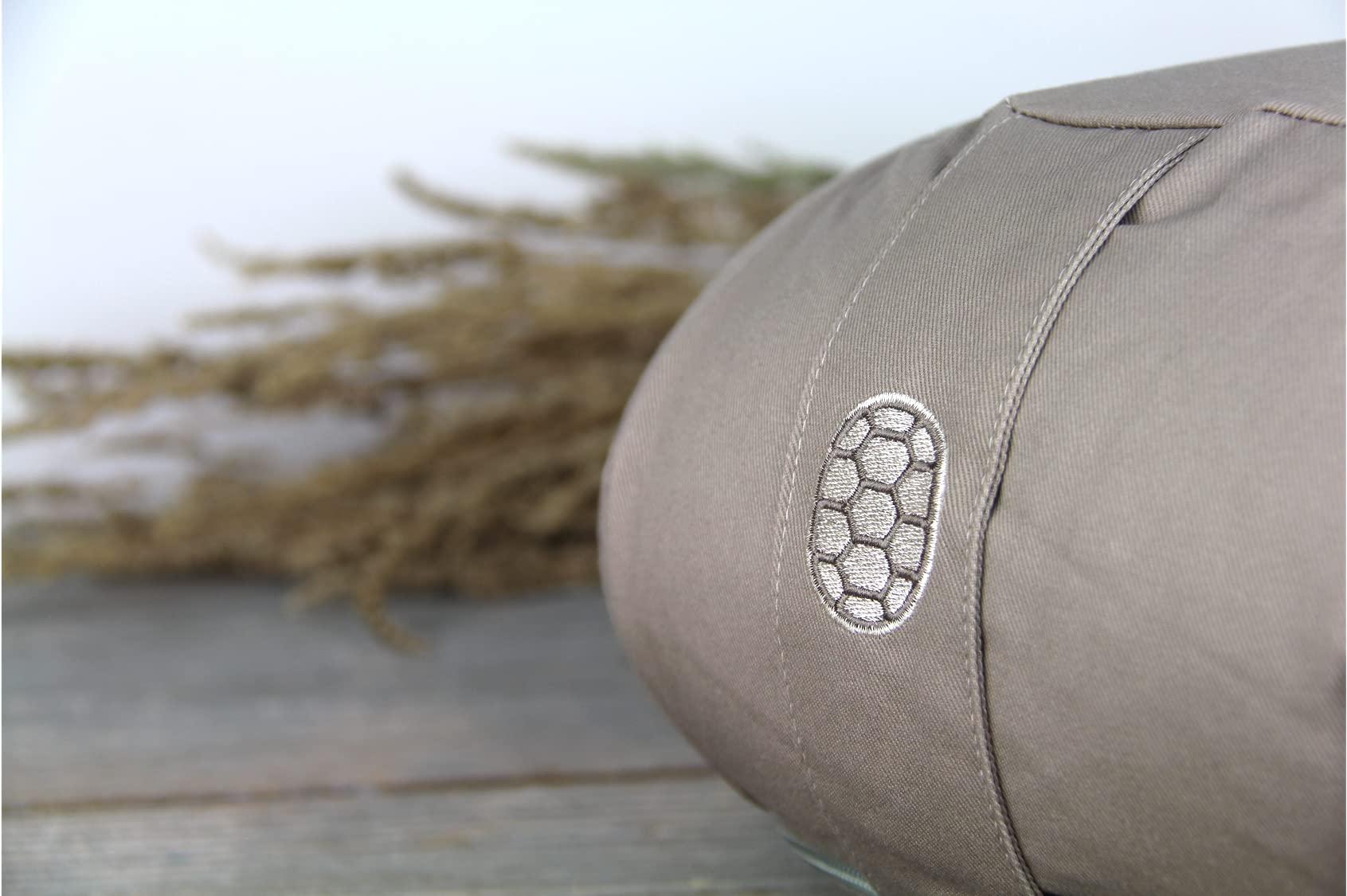TORTUGA MEDITATION & YOGA - Cuscino Meditazione Yoga - imbottito in grano saraceno sostenibile - Modello TERRA - Design circolare - Altezza 15 cm - Fodera 100% cotone naturale facile da lavare