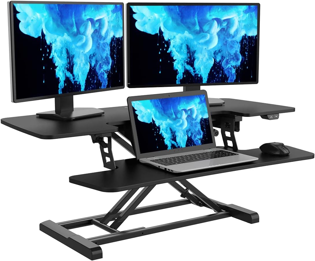 FlexiSpot Motorized Standing Desk Converter 40" Electric
