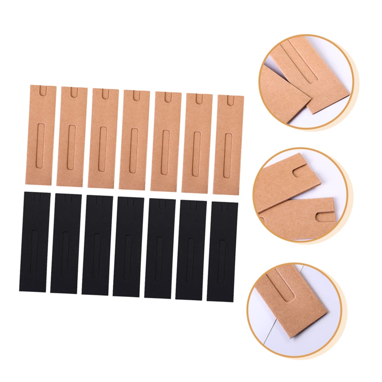 STOBOK 4 Set Di Pennarelli Astuccio Portapenne in Carta Kraft Astuccio Portapenne Pieghevole Per Una Facile Conservazione Ottima Idea 30 Pezzi*4