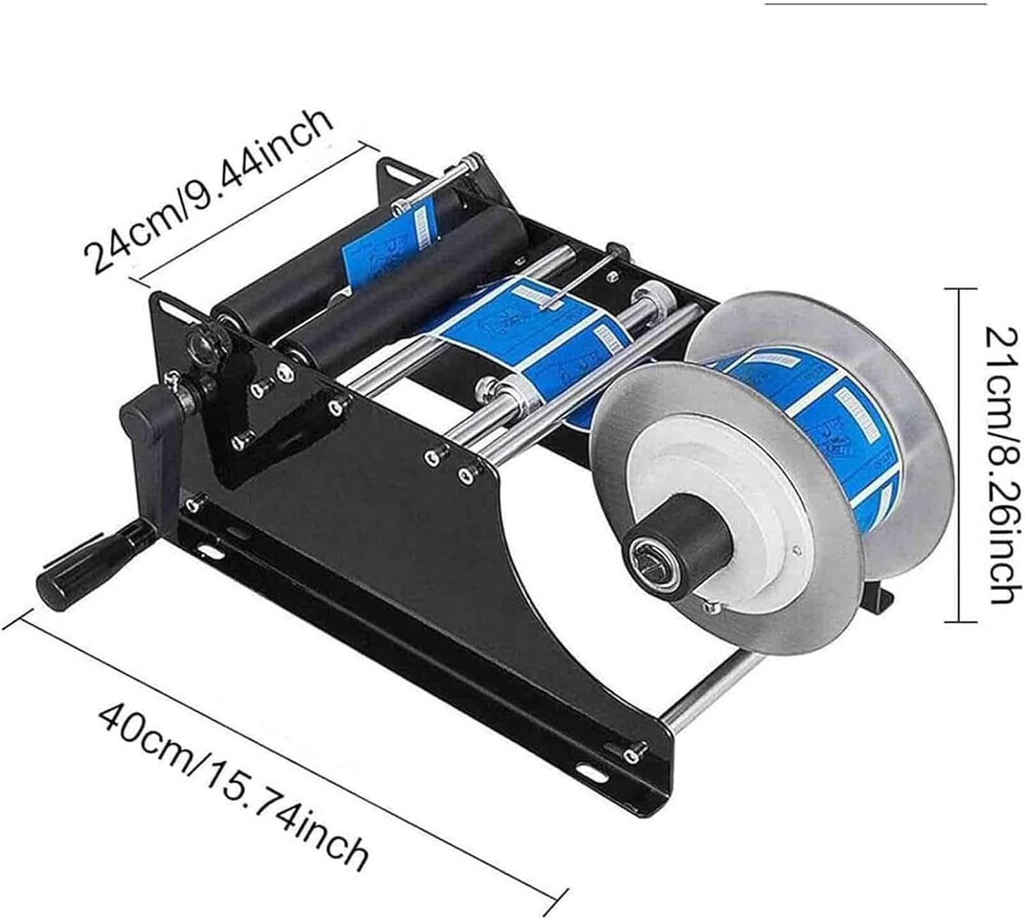 Etichettatrice manuale, applicatore di etichette per bottiglie rotonde diametro 15-120 mm, altezza ≤150 mm, ideale per esigenze di etichettatura domestica e di piccole imprese