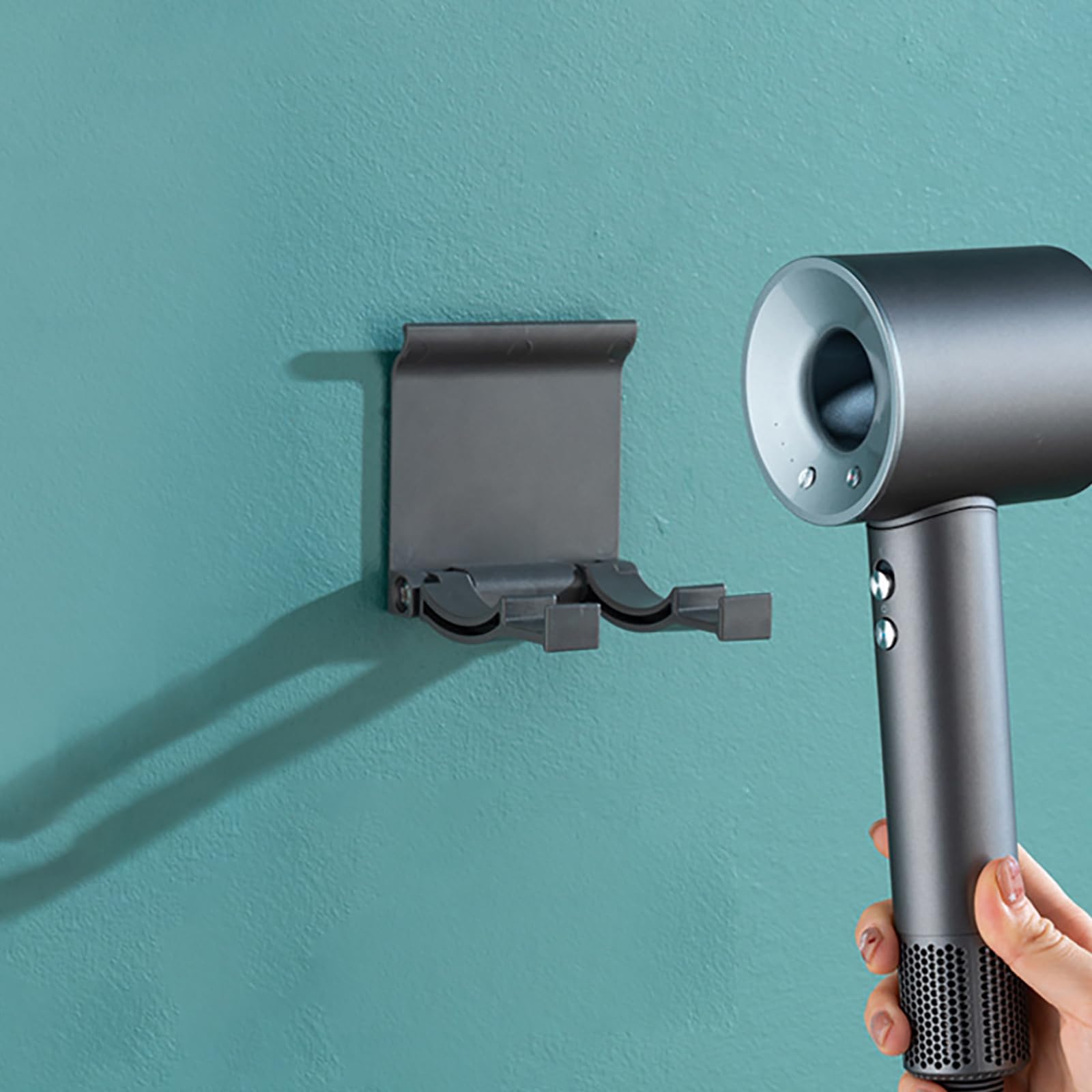 Foldable Hair Dryer Holder Multifunctional Hairdryer Holder Rack For Stylish Bathroom And Home Decoration