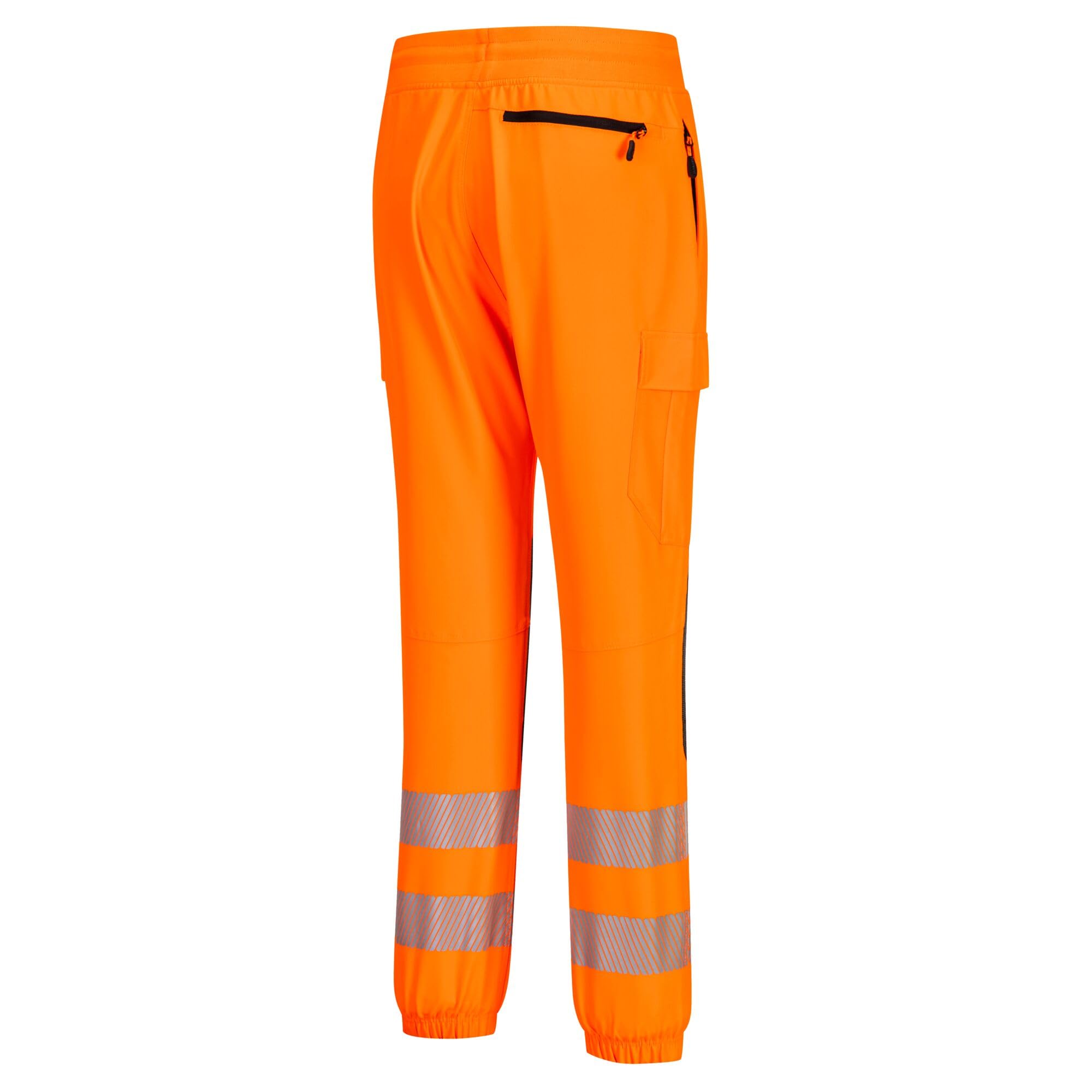 Portwest - Pantalon de Travail Confortable Haute visibilité Flexi Classe 2 KX3 L - Orange