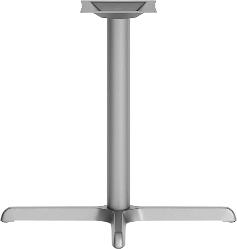 Miniatura 12 de Flash Furniture Mesa de restaurante de 30 x 30 pulgadas con columna de altura de mesa de 3 pulgadas de diámetro, base de mesa de restaurante