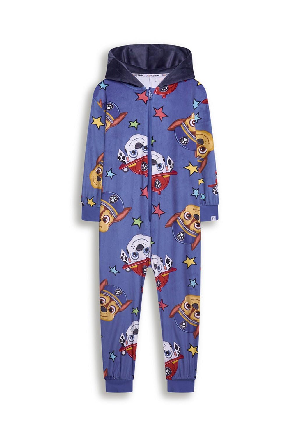 Paw Patrol Boys Fleece Onesie – Soft Hooded Zip-Up All-in-One Jumpsuit, Character Sleepwear Loungewear, Cosy Nightwear, Gifts for Boys, Machine Washable