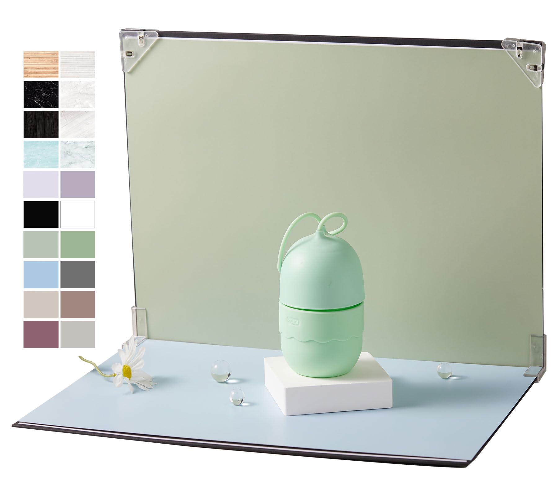 10pcs 20patterns Food Background Kit Table Top Product Photography Backdrops - Flat Lay Props backdrops for Content Creators (Small Size 16.5x11.7in) (Mixed Colors Kit B)