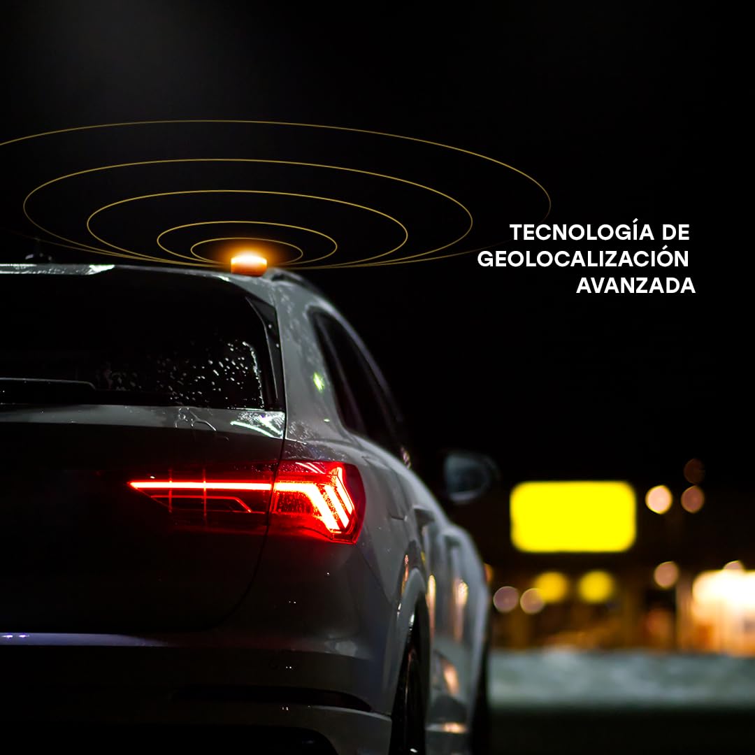 WEIDA Baliza V16 - Luz De Emergencia Geolocalizable | Modelo F168 | Baliza para Coche Homologada DGT | Base Magnética, Pilas Alcalinas 9V, Autonomía Máx 2 Horas | Resistencia al Agua IP54 (PACK 1) — view 6