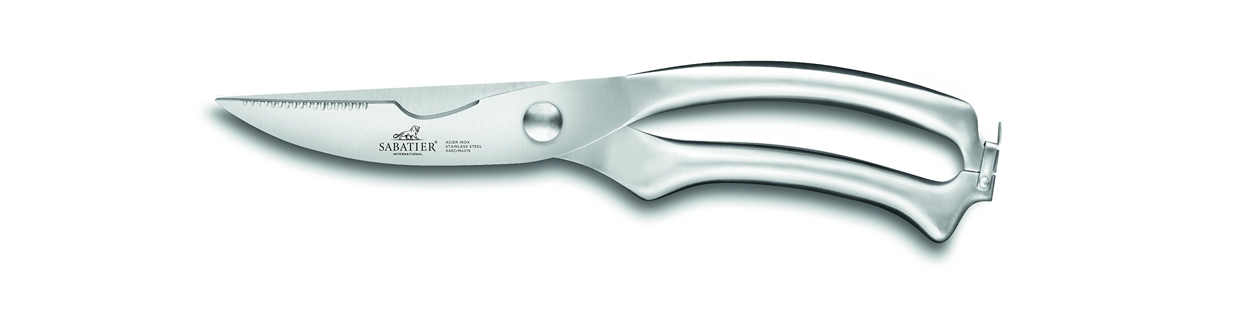 Rousselon Orion trinciapollo in Acciaio Inox, Argento, 25 cm