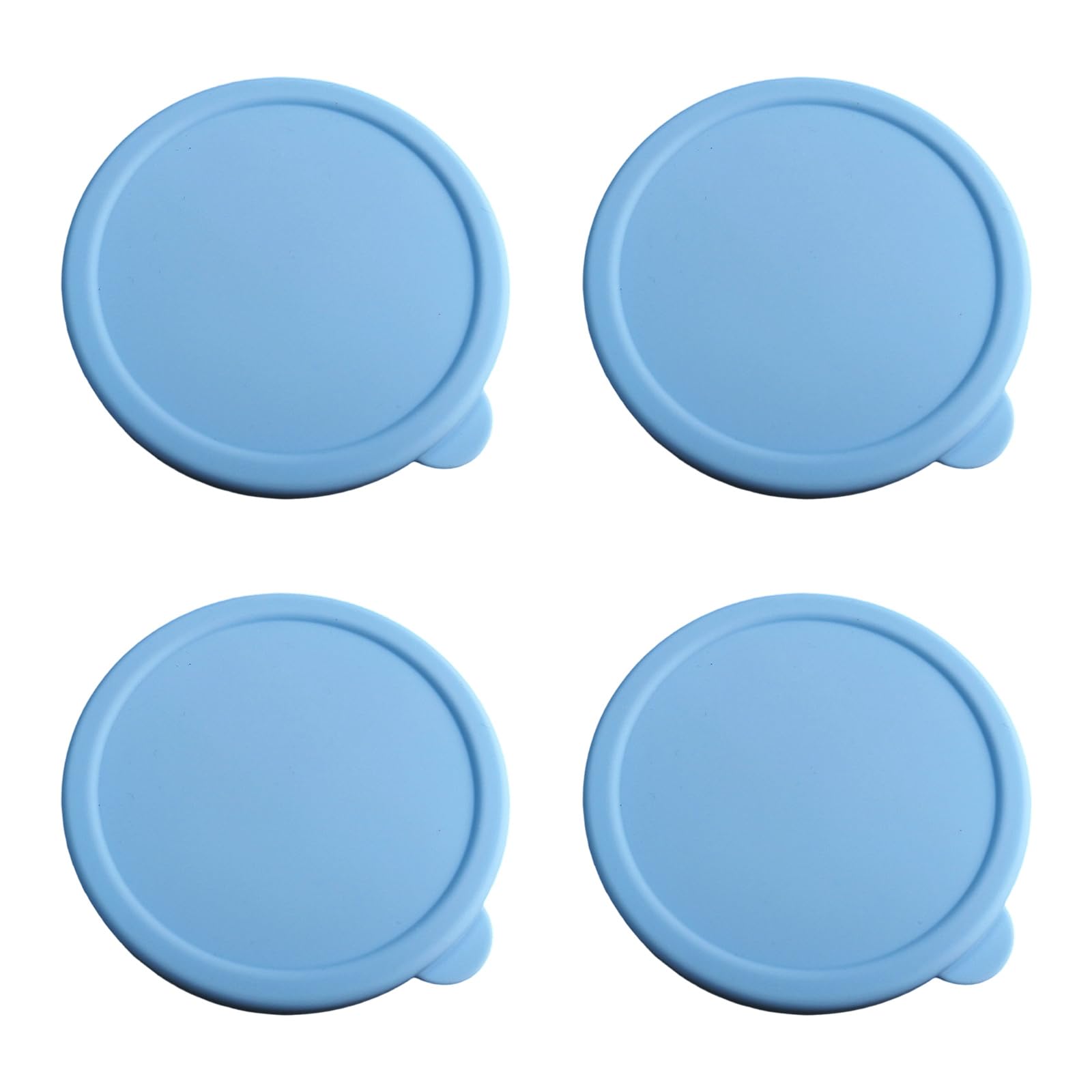 MURYE Of 4 Silicone Jar Lids Leakproof for Glass Canning Jars Food Storage Replacement Silicone Custard Cup Lid Cover