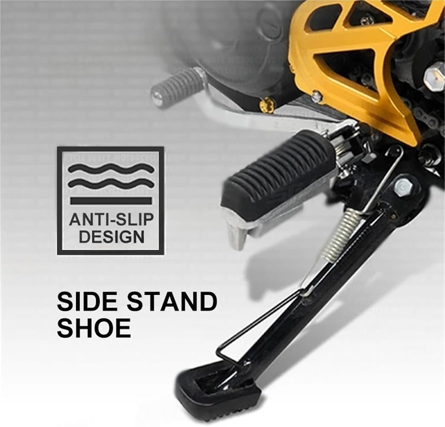Motorcycle Kickstand Rubber Support Pad Parking Stand Base