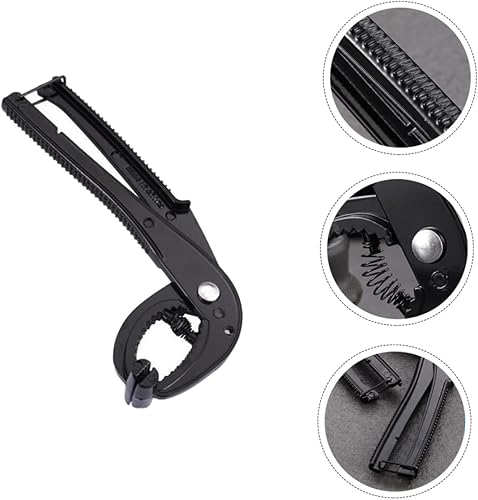 Miniatura 3 de OKUMEYR Pinzas para ollas de piedra, pinzas de cocina de aluminio, soporte de metal, clip de agarre de metal para sartenes calientes, herramientas