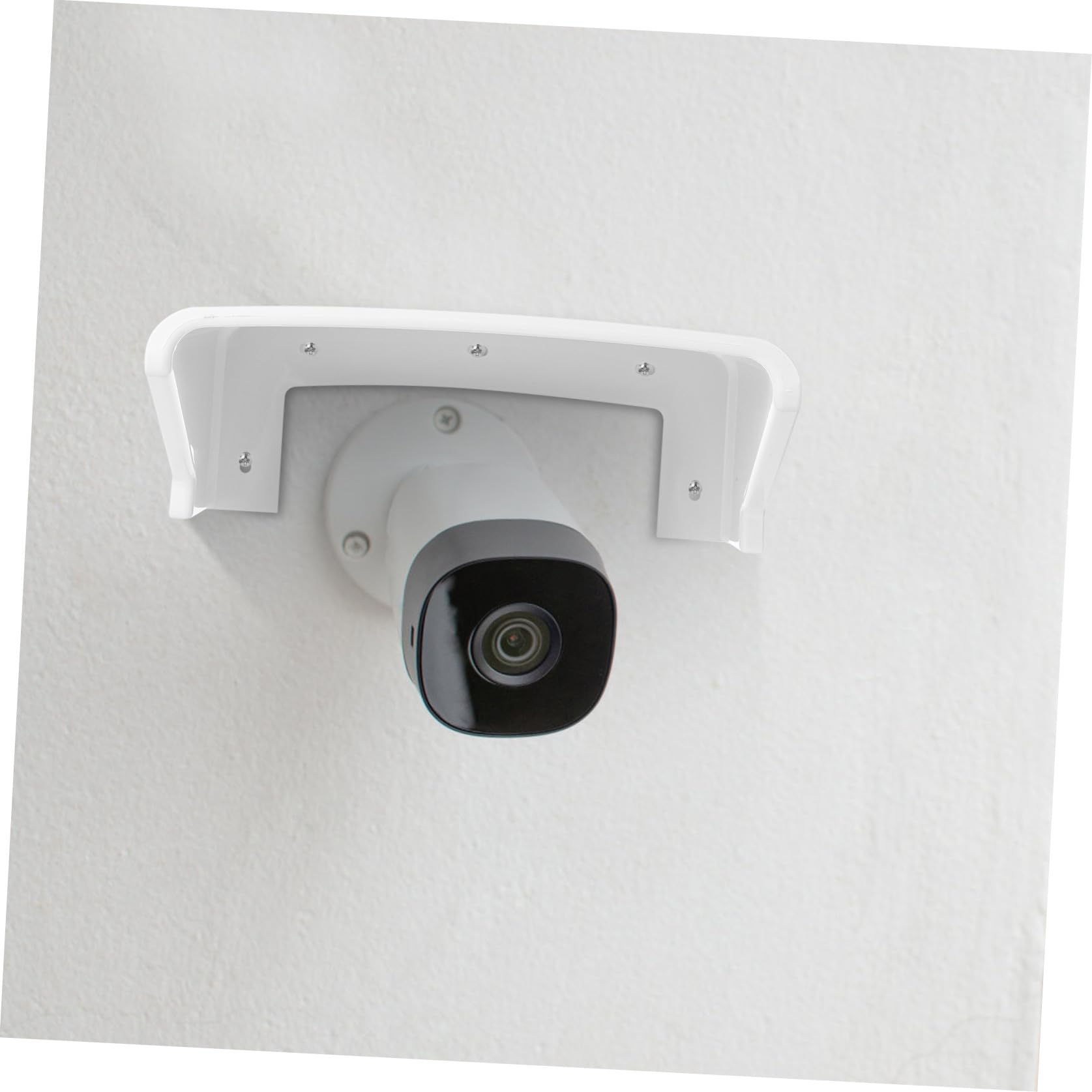 ifundom 4 Stück Schutzhülle für Außenkameras aus Kunststoff Weiß Staubdicht Sonnenschutz und CCTV System für Straßenüberwachung und Campus