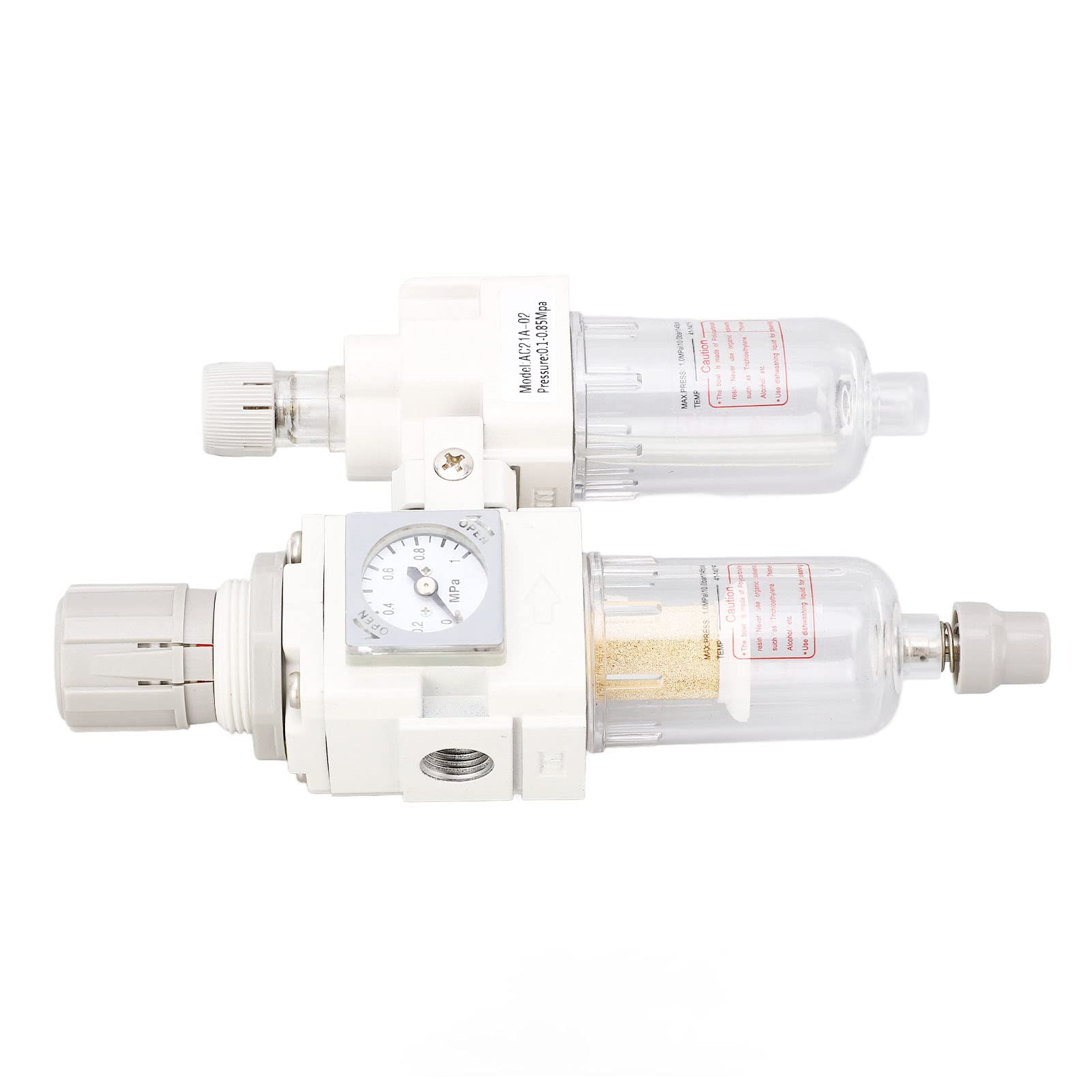 Regolatore del filtro del compressore d'aria, separatore d'acqua del filtro 'aria pneumatico G1/4in, lubrificatore d'olio, essiccatore del filtro 'aria in alluminio,
