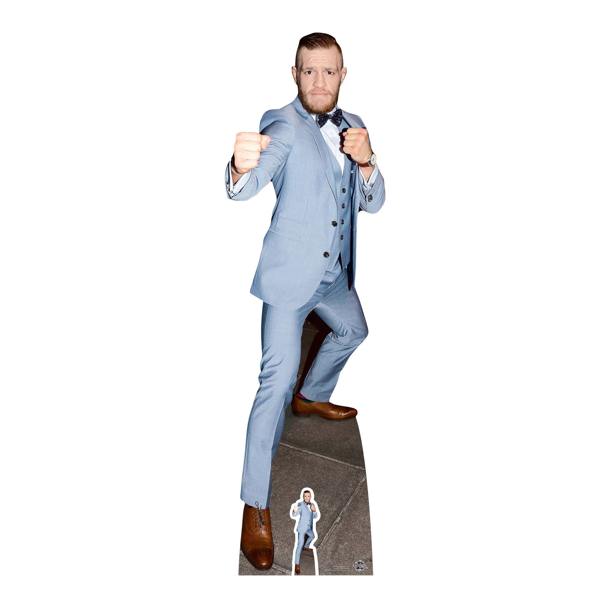 STAR CUTOUTS Conor McGregor Fighting Champion Lifesize Cardboardcut Out with Free Mini Cut Out of Cardboard- cardboard- Multi-Colour- 180 x 53 x 180 cm