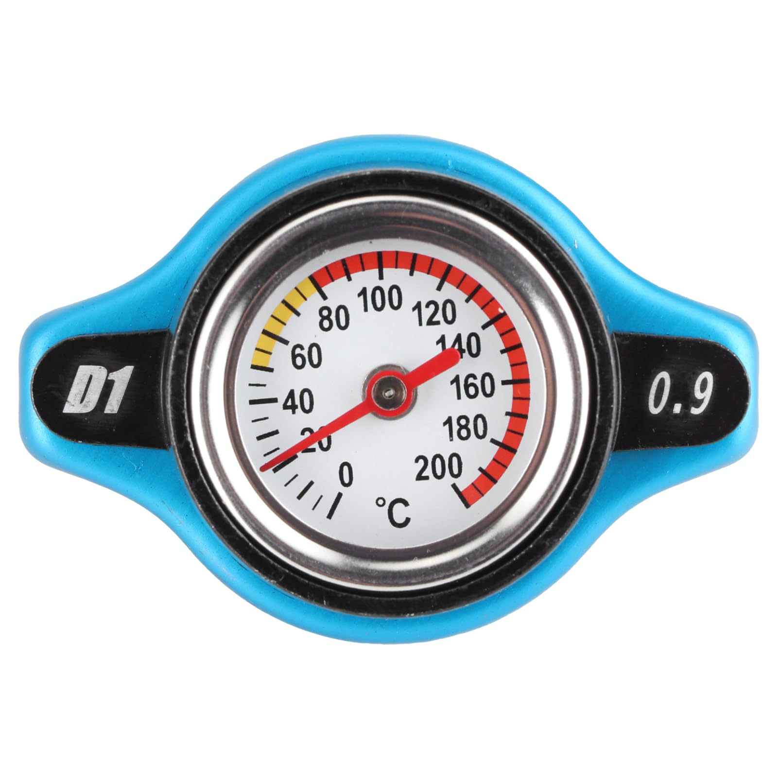 Psytfei Thermostatic Radiator Cap with Temperature Display, Universal Radiator Cap Cover, Water Tank Cap, Leak-Proof (Small 0.9 bar)