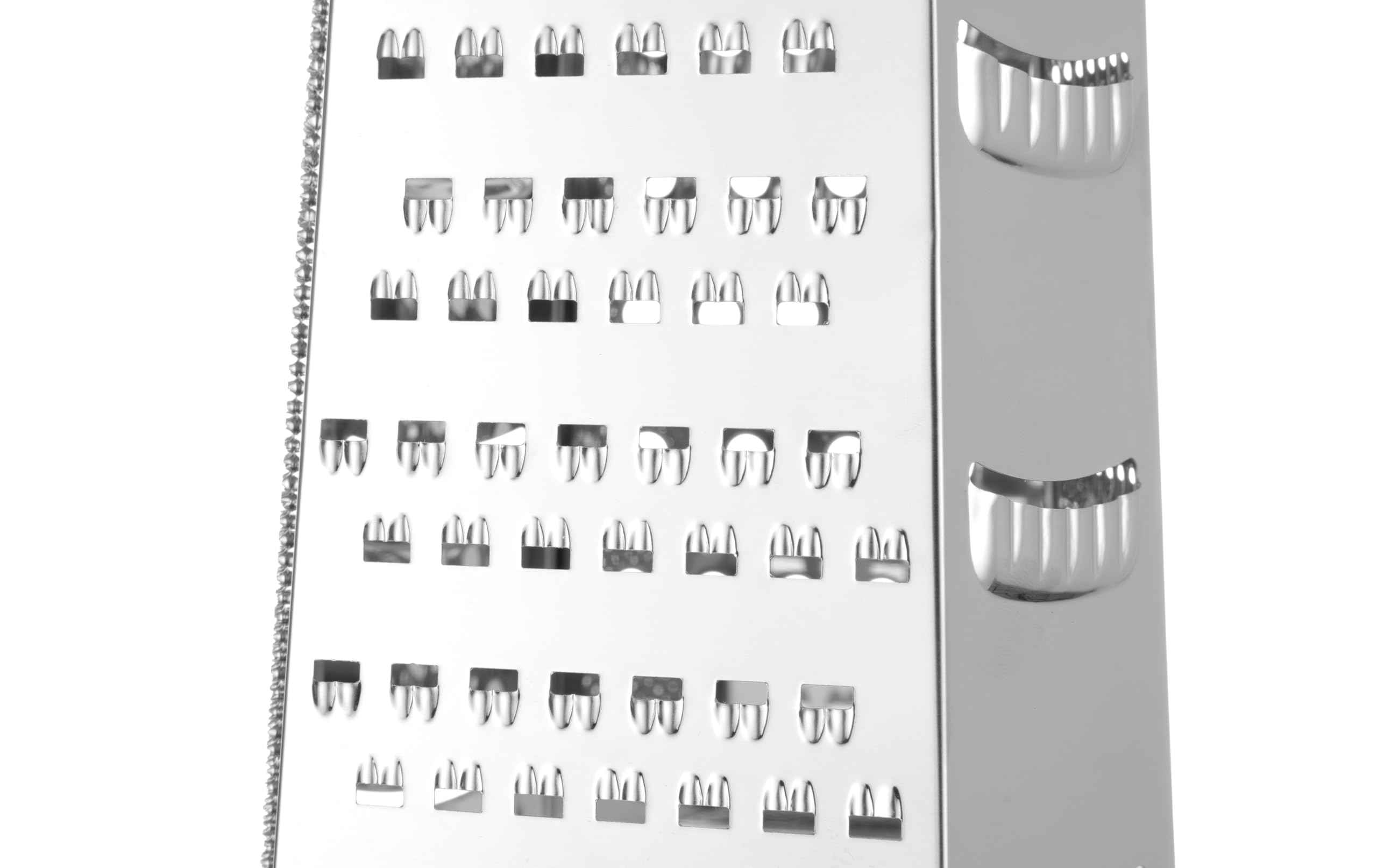 HENDI Tarka, 6-stronna, bardzo drobna, drobna, średnia, gruba i 2 strony tnące, ergonomiczny uchwyt, tarka do warzyw, krajalnica do warzyw, tarka kuchenna, 135x113x(H)215mm, stal nierdzewna