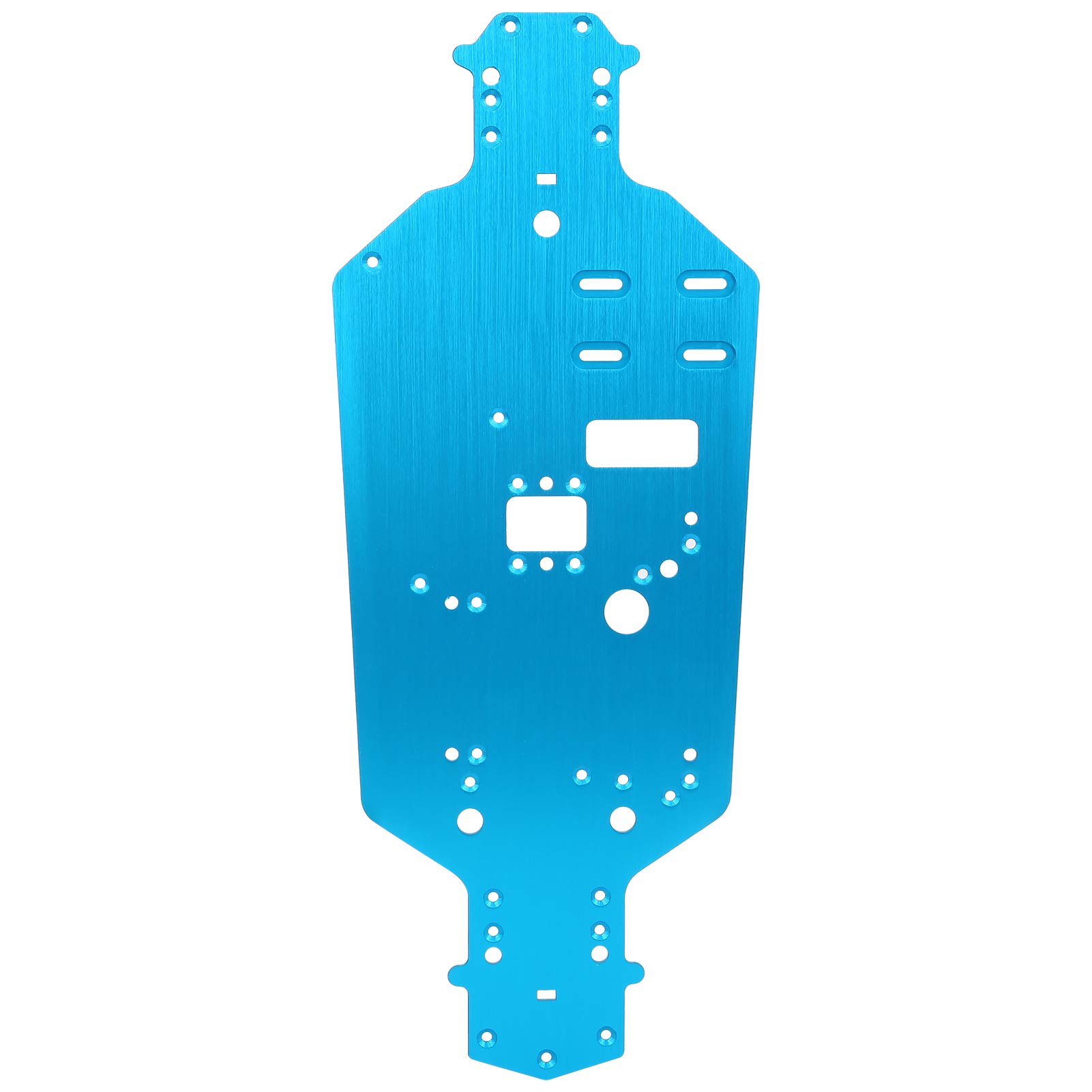 RC Chassis, Aluminum Alloy Chassis for HSP 94122 Long Service Life for Replacement Old or Damaged Chassis for HSP 94122 1/10 RC Car(blue)