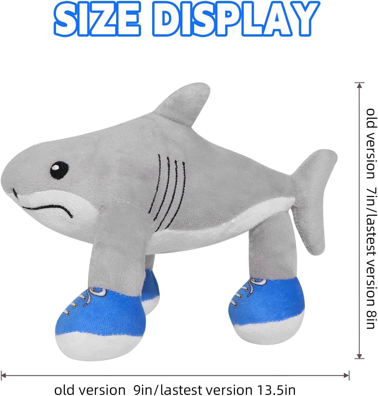 SOMUSICTY Italian Bainrot Plush Tralalero Tralala Brainrot Plushies Toy 14in Adorable Tralalero Tralala Plush Toys Italian Shark Brainrot Teddy Stuffed Toys Gifts for Boys Girls Kids Age 6+ - Image 2