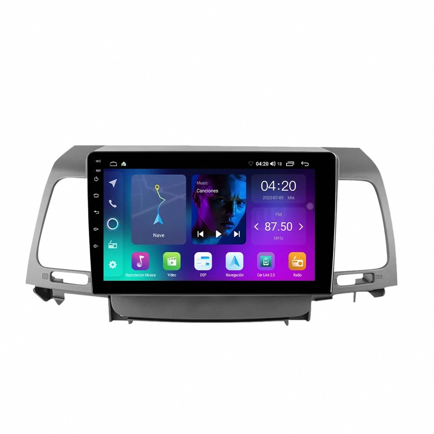 Radio Coche 2 DIN con Carplay Inalámbrico para KIA Opirus 2007-2008 Cámara Trasera - HD Pantalla Carplay Mirror Link - Portátil Radio Coche Bluetooth con, 8 Nuclear 6G+128G