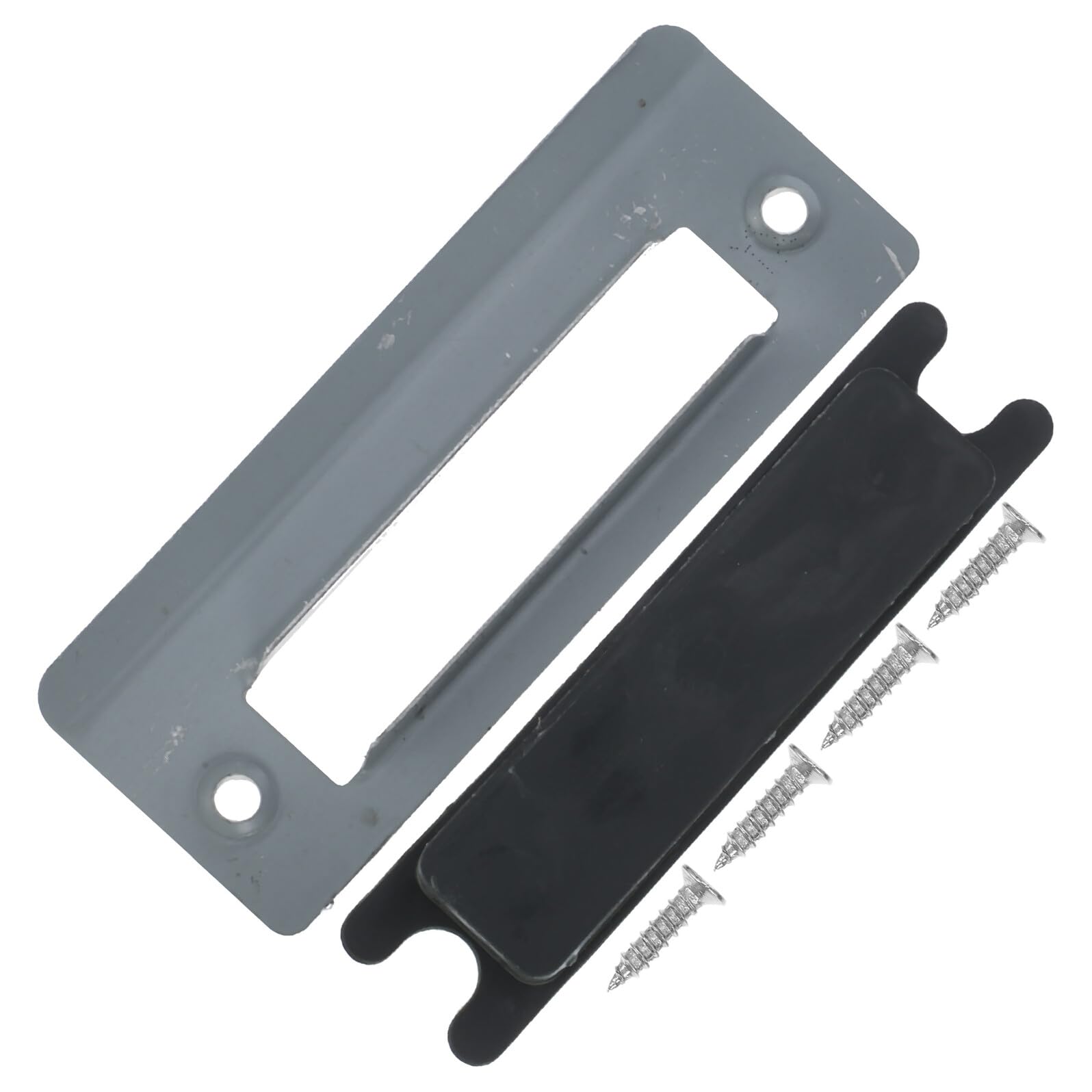 Plaque De Pêne Dormant En Acier Inoxydable 35-45 Mm, Gâche De Remplacement Renforcée, Accessoire Pour Serrure De Porte De Chambre, Lot De 6 Set De Pièces, Installation Stable Et Solide