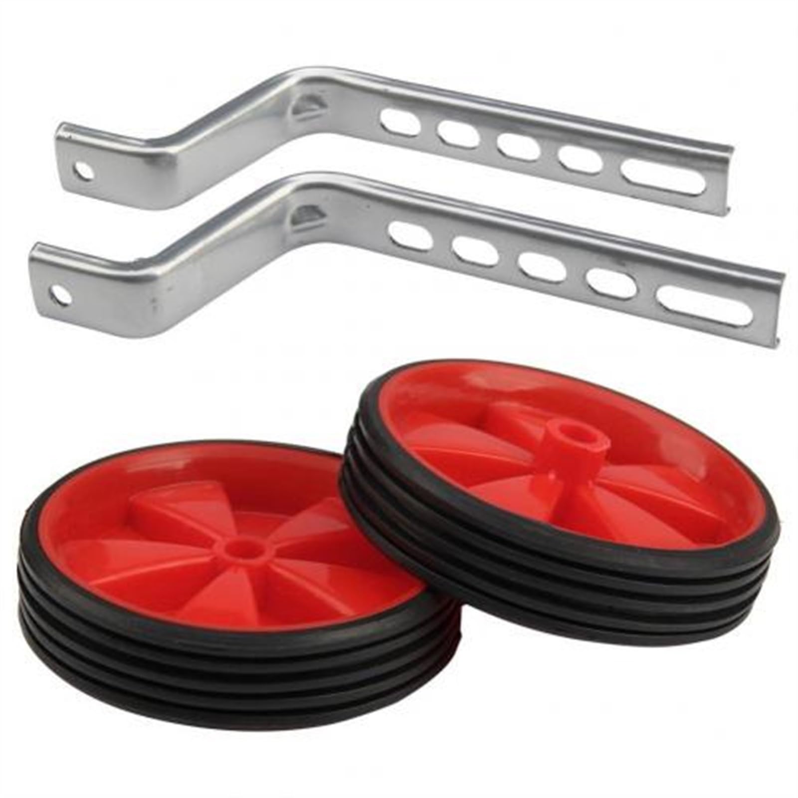 Rotelle Stabilizzatrici Per Bici Bambini - 2 Pezzi Per Bici 12-20 Pollici - Gomma Silenziosa, Acciaio Rinforzato E Dadi Autobloccanti - Foto 2