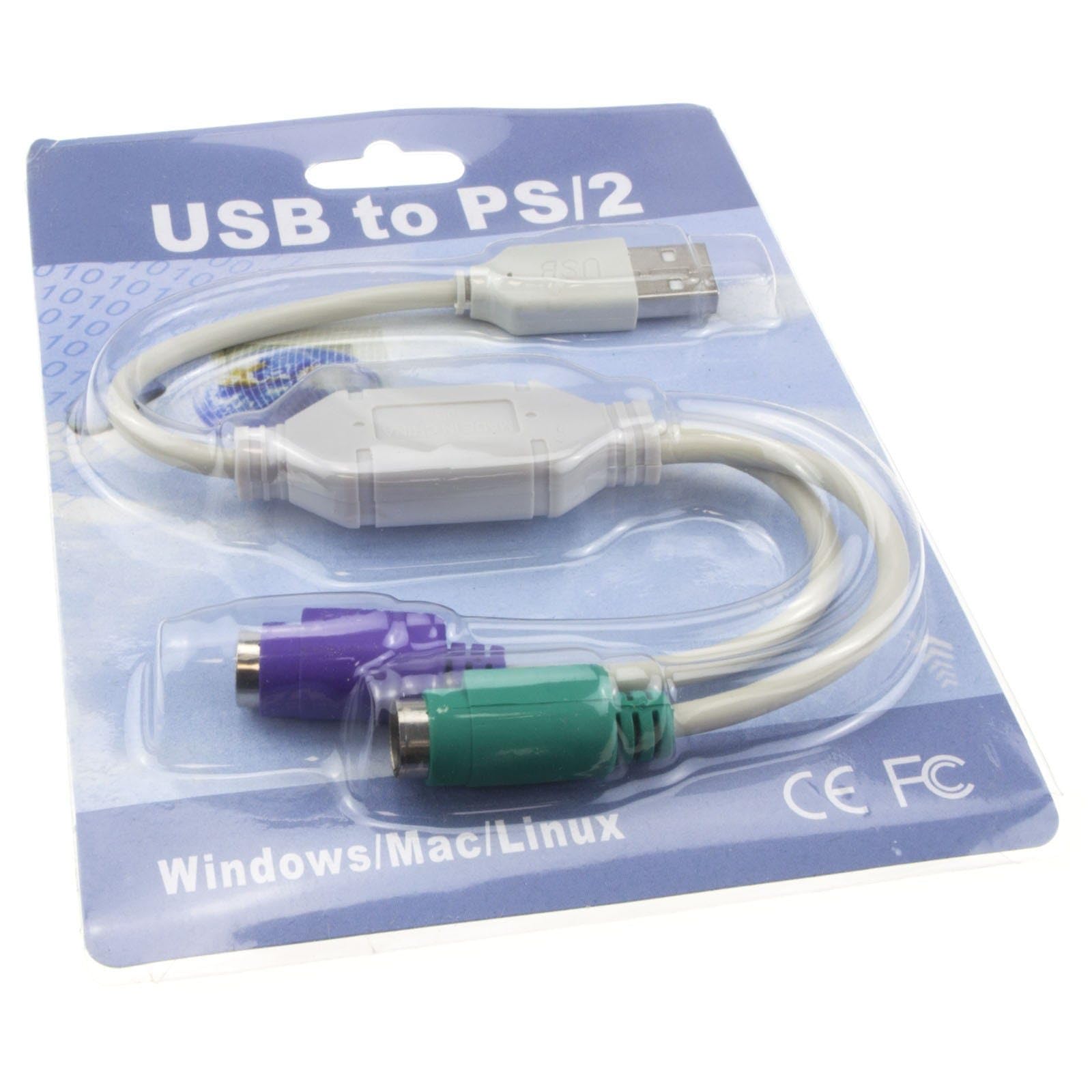 kenable USB vers PS2 Adaptateur Clavier Souris Câble
