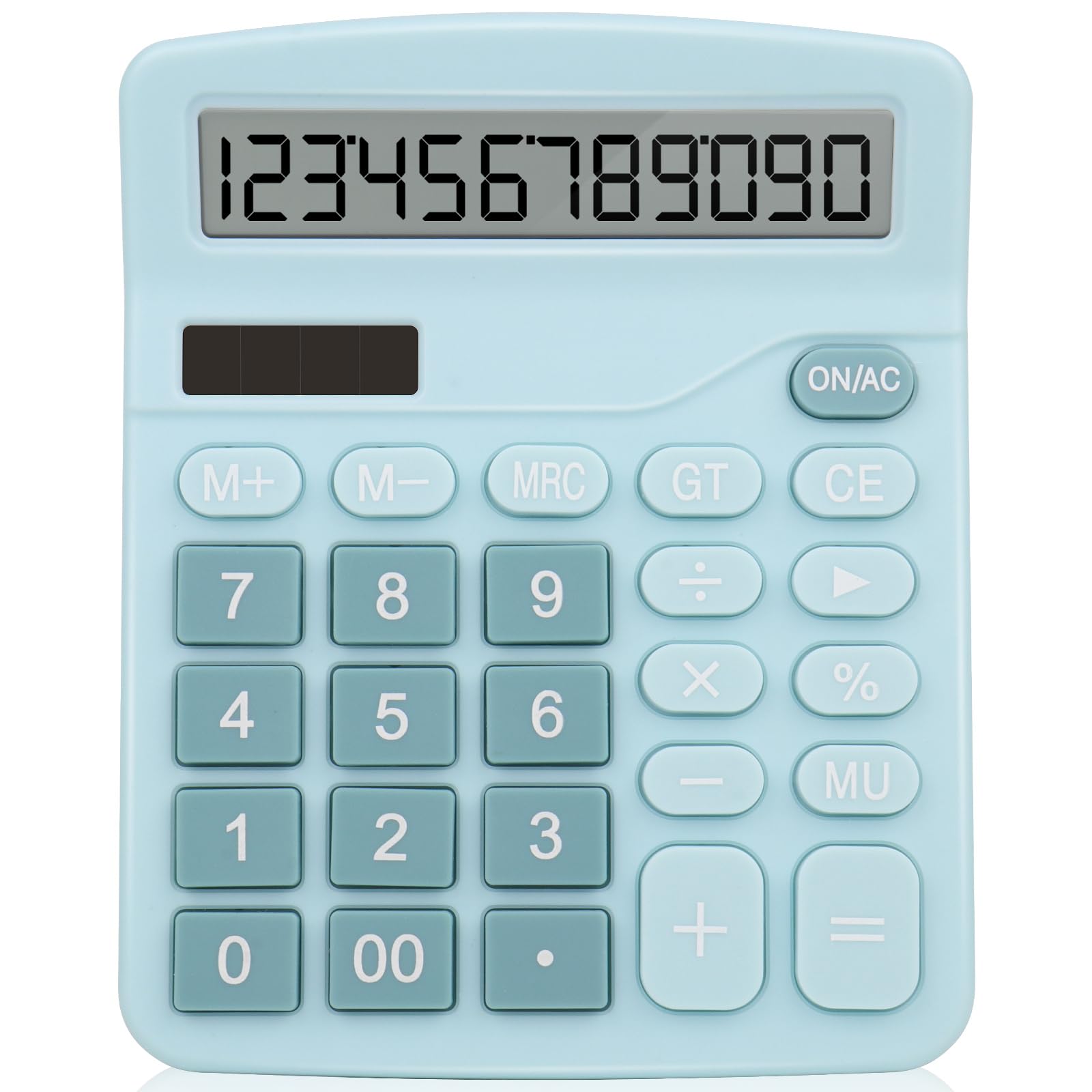 Office Desk Calculator,Cute Caculator with Dual Power Source,Basic Calculators Desktop with 12 Digit Large LCD Display Big Buttons Simple Financial