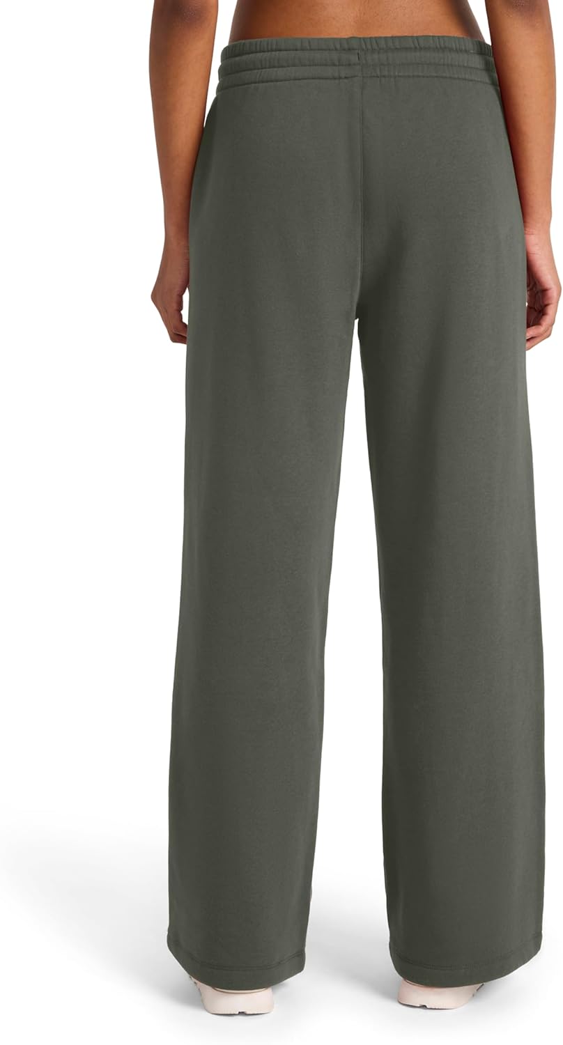 Reebok Womens Tonal Wide Leg Sweatpant, Standard Fit, 30” Inseam, Midweight Cotton-Poly Fabric - Image 2
