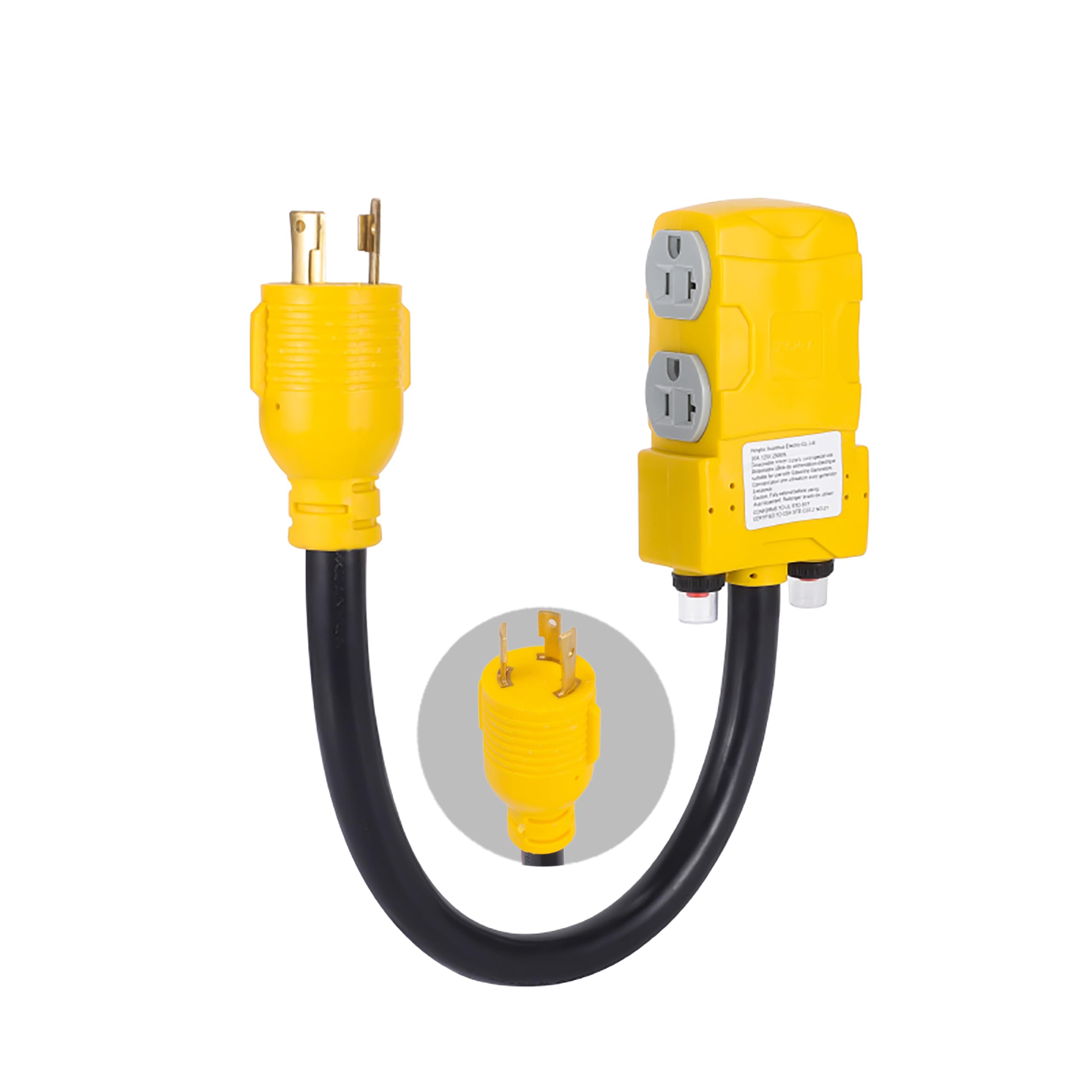 Amazon.com: Heavy Duty 30Amp to 20 Amp 125V RV Distribution