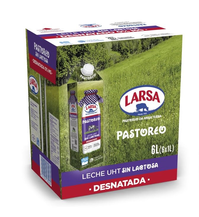 Larsa Leche Sin Lactosa Desnatada 6 x 1000 ml